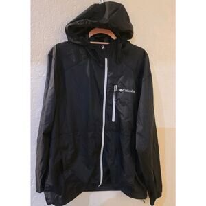 Columbia Morning View Collard Windbreaker L Rain Jacket Water-Resistant Large